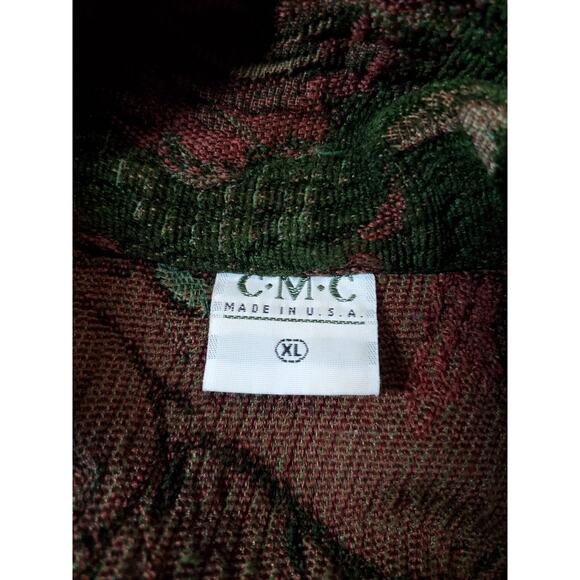 CMC Color Me Cotton Brocade Womens XL Jacket Jacquard Tapestry Floral Coat Art - Picture 5 of 9